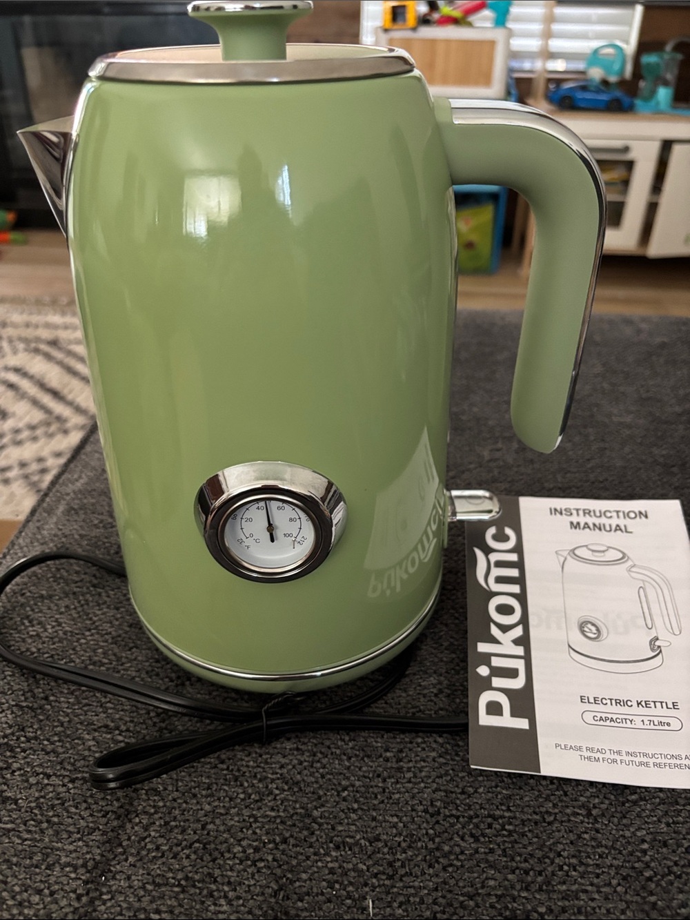 Pukomc Electric Kettle,1.7L Stainless Steel Electric Tea Kettle